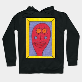 Red Man on Purple Hoodie